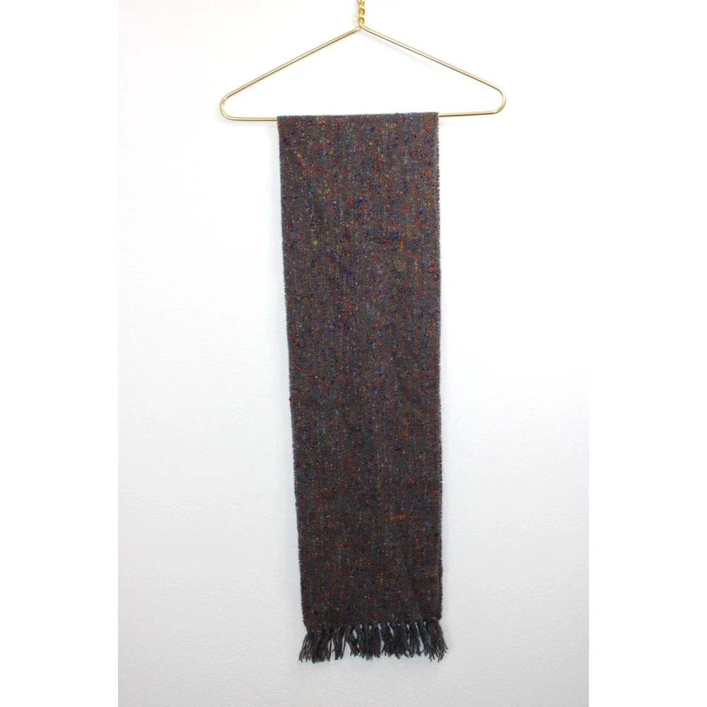 Vintage Studio Donegal Hand Woven Pure Wool Scarf Ireland Tweed 9